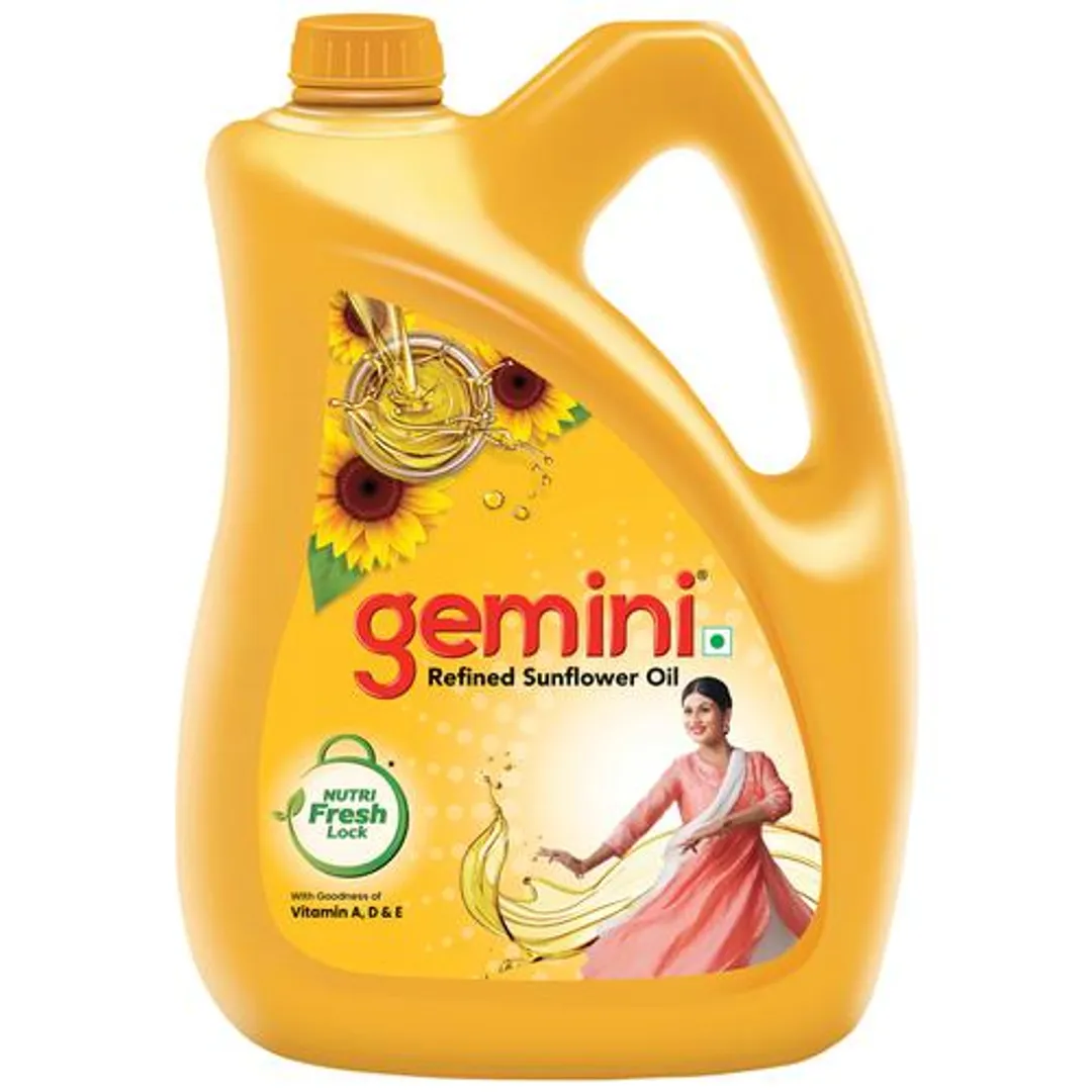 Gemini Refined Sunflower Oil - 5 Liter